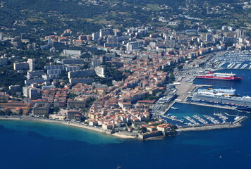 survol d'ajaccio en corse