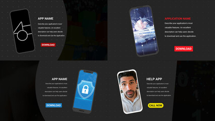 Modern Minimalistic App Presentation with Phone Graphics