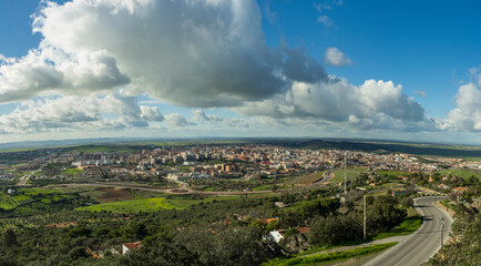 Caceres City aerial view, Extremadura, Spain