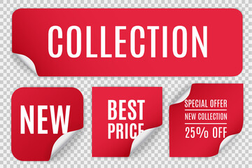 Sale banners, tag, sticker, badge, discount price