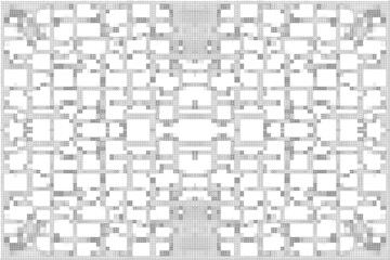 Fototapeta premium Abstract background. Monochrome texture. Black and white lines on white background.