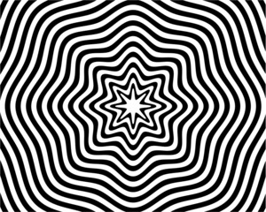 black and white optical illusion background
