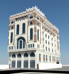 Fototapeta premium Architectural design in the old city of Sanaa
