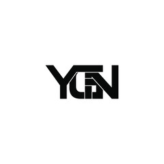 ygn letter original monogram logo design