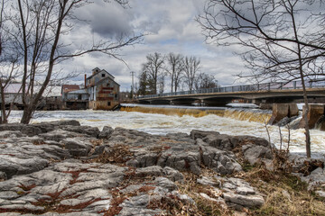 Chisholme mill on Moira river Roslin Ontario