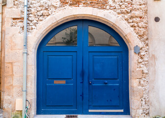 Old and beautiful blue door