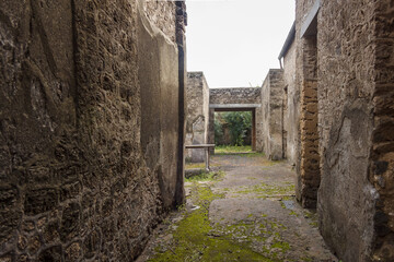 Picturesque ruins of the ancient city of Pompeii