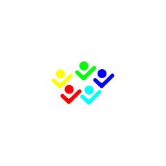 logo picture group design icon vektor