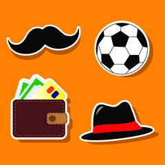 Día del padre stickers © By Gaby Díaz