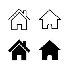 House icons vector. Home sign and symbol