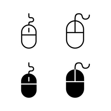 Mouse icons vector. click sign and symbol. pointer icon vector.