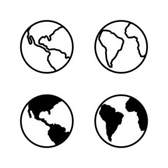 World map vector. Worldmap sign and symbol. Globe icon