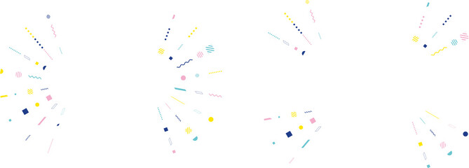 幾何学模様ライン集中線