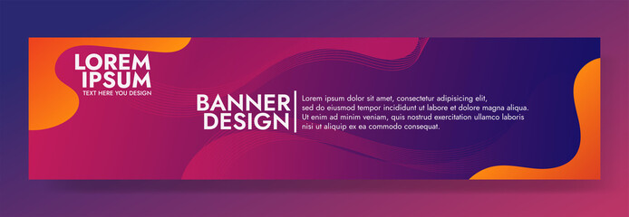 Abstract Colorful liquid Banner Template. Modern background design. gradient color. Red Dynamic Waves. Fluid shapes composition. Fit for website, banners, wallpapers, brochure, posters