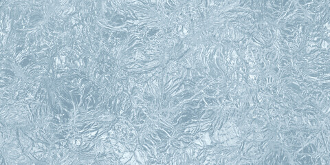 Fototapeta na wymiar Seamless blue frozen cracked ice block background texture. A tileable high resolution winter or summer refreshment concept backdrop 3D rendering.