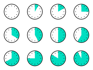 時間帯のアイコンセット