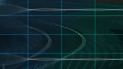 Abstract glitch art grid background image.