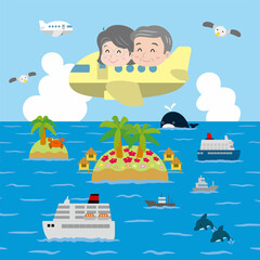 老夫婦の海外旅行