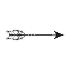ethnic indian arrow graphic design vector