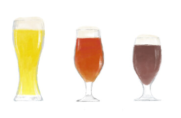グラスビール3種