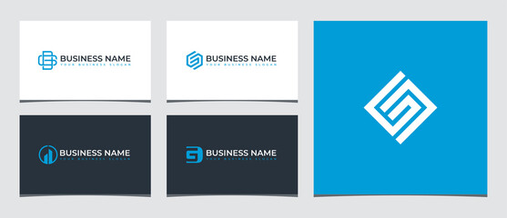 Five alternative logos initials GD or DG