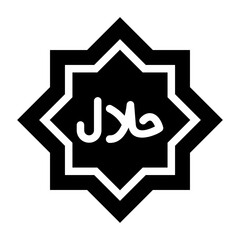 halal glyph icon