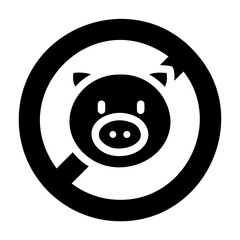 pork glyph icon