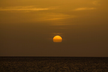 atardecer con sol 