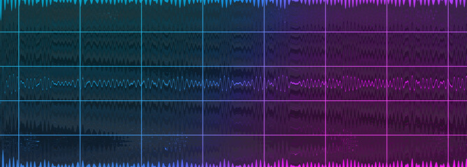 Abstract glitch art grid background image.