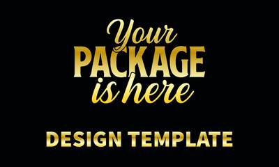 your package is here1  vector logo monogram template