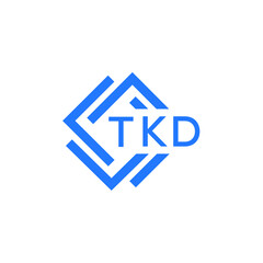 TKD technology letter logo design on white  background. TKD creative initials technology letter logo concept. TKD technology letter design.