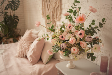 flowers on the table