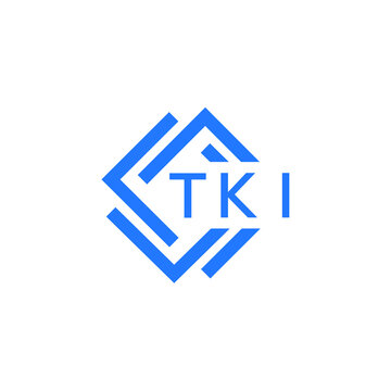 TKI technology letter logo design on white  background. TKI creative initials technology letter logo concept. TKI technology letter design.