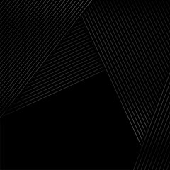 Black and grey metallic abstract tech geometric linear background. Vector design