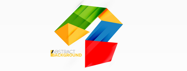 Abstract line and triangle background. Creative geometric abstract backdrop. Business template for wallpaper, banner, background or landing