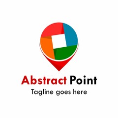 Abstract point logo template illustration