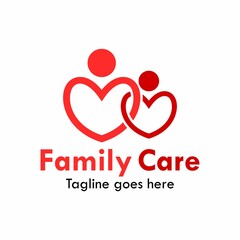 Family care logo template illustration