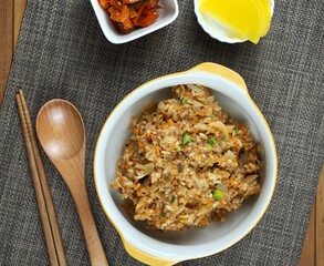 한국음식 참치김치볶음밥