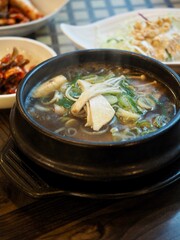 한국의 전통음식 소고기 갈비탕 
