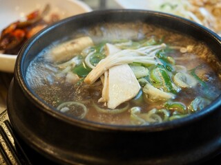 한국의 전통음식 소고기 갈비탕 