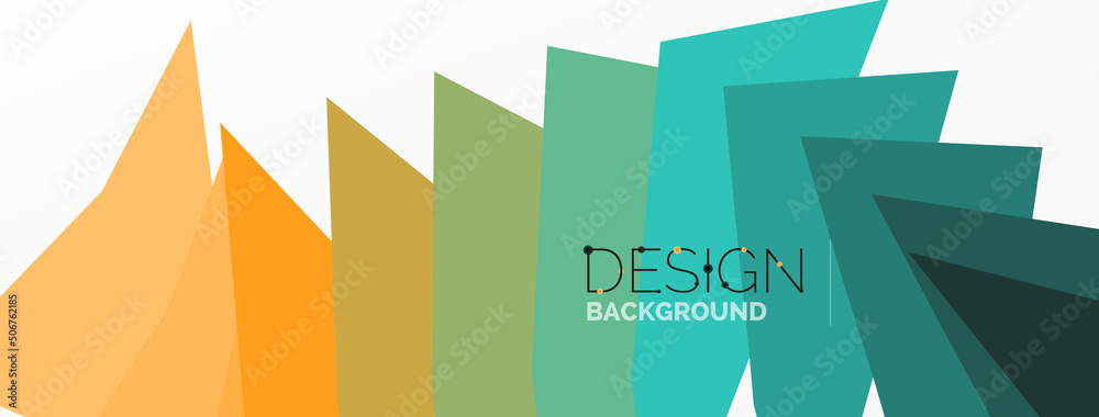 Poster background, creative geometric shapes composition with gradient effect. wallpaper for concept of ai 