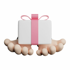 Obraz premium 3D rendering Illustration Hand Gesture