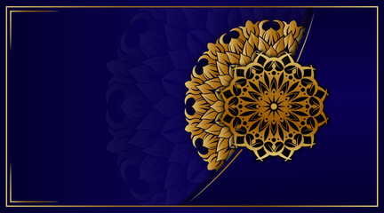 vector background, with golden mandala decoration