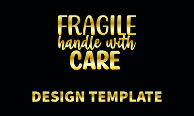 fragile handle with care1  vector logo monogram template