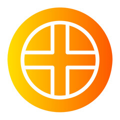 Fototapeta premium coin gradient icon