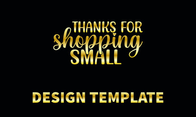 thanks for shopping small vector logo monogram template