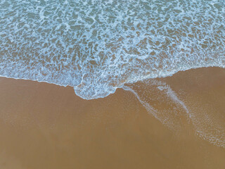 Top down beach and sea view