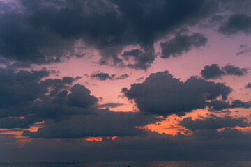 Blue sky with cloud  sunset at Phuket Thailand