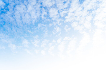 blue sky with clouds in Tokyo Japan.