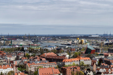 Fototapeta premium Panorama Gdańskiej starówki 